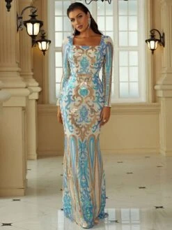 Missord Sequin Baroque Mermaid Hem Formal Dress -Curated Swimwear 1665455828811a4ab211091ab9a8563aea590b6972 thumbnail 405x552