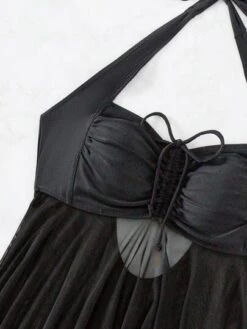 Ruched Asymmetrical Hem Halter Bikini Swimsuit -Curated Swimwear 1667391203773fbc909fe0ec762483bf0c2d90e323 thumbnail 405x552