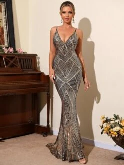 LOVE&LEMONADE Open Back Mermaid Hem Sequin Slip Formal Dress -Curated Swimwear 1667790754be0723036a38a2d45f2dc4a6ced1d142 thumbnail 405x552