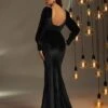 Sweetheart Neck Lantern Sleeve Velvet Prom Dress -Curated Swimwear 1669863081dc1045c5fbd225932c623a4f6b8459e4 thumbnail 405x552