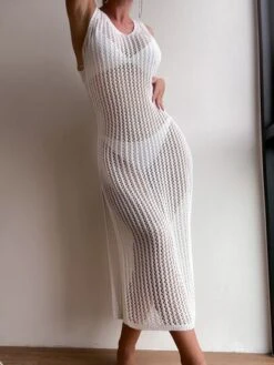 Hollow Out Split Thigh Cover Up -Curated Swimwear 167144129286b09be462dee8c4ba46ebdcbefb27cd thumbnail 405x552