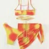 3pack Ombre Lace Up Bikini Swimsuit & Beach Skirt -Curated Swimwear 1672025470757ca1d9dda0024d4aca1be3bba29f8b thumbnail 405x552
