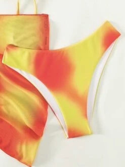 3pack Ombre Lace Up Bikini Swimsuit & Beach Skirt -Curated Swimwear 1672025474c15d9cea4b80e53c7ac29c9b51b3dc90 thumbnail 405x552