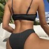 Textured Drawstring Cut-out Bikini Swimsuit -Curated Swimwear 1672045545ca57ce5745f3ee581813eca18480cbc3 thumbnail 405x552