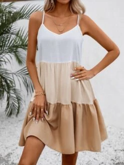 Color Block Cover Up Dress -Curated Swimwear 167212856116977d7a75eb802fb25f4990a6675698 thumbnail 405x552