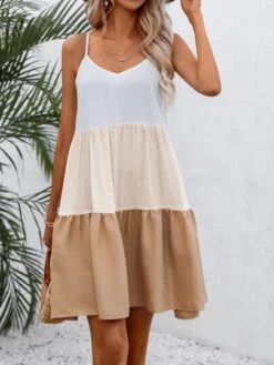 Color Block Cover Up Dress -Curated Swimwear 16721285713af55989cacb5e373f0413db10720215 thumbnail 405x552