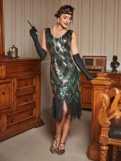 Fringe Trim Sequin Bodycon Dress -Curated Swimwear 16733385868615d0ef99d9e7758a911761b4d107b3 thumbnail 405x552