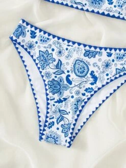 Floral Print Bikini Set Bandeau Bra & Bikini Bottom 2 Piece Bathing Suit -Curated Swimwear 1673408508b15105b18d78e822620ed428c8df4be9 thumbnail 405x552