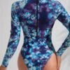 Tie Dye Print High Neck One Piece Swimsuit -Curated Swimwear 1673493125b551fe25c7e7c7b825d51f8bd67d6302 thumbnail 405x552