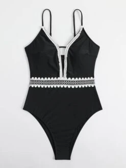 Contrast Trim One Piece Swimsuit -Curated Swimwear 1673591154a302fffb32e1c469f588eb158f6605f0 thumbnail 405x552