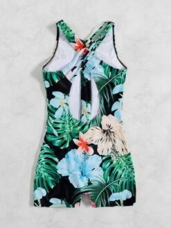 Tropical Print Zip Front Cut Out One Piece Swimsuit -Curated Swimwear 1673596183416e5b173dfeb51fb96a4ba7129cf215 thumbnail 405x552