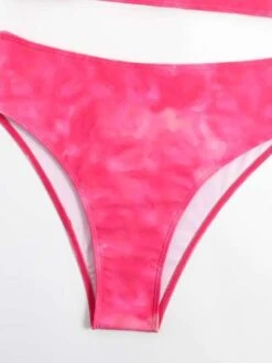 BOUDOIRCORE Tie Dye Bikini Set Short Sleeve Lace Up Backless Tee & High Waisted Bottom 2 Piece Bathing Suit -Curated Swimwear 1673758704e276ed270932627b9ff0a431e44e461f thumbnail 405x552