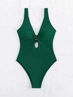 Ring Linked Plunging One Piece Swimsuit -Curated Swimwear 1673766023412b8881c3190d1662de183258c798dc thumbnail 405x552