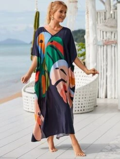 Leaf Print Cover Up -Curated Swimwear 167488552094aaa2b982f2fc2ad00173be6e844d74 thumbnail 405x552