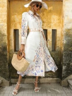 SHEIN VCAY Paisley Print Belted Shirt Dress -Curated Swimwear 1675044511f4843f1df9a40f8f6de0d2b2947f198c thumbnail 405x552