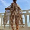 Zebra Striped Fringe Hem Kimono -Curated Swimwear 1675145212f9b7b667e1788187e45d0858b90e8453 thumbnail 405x552