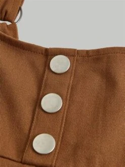 SHEIN MOD Button Front Lace Up Back Overall Dress Without Shirt -Curated Swimwear 167582374696394ddbc49b2f52ef016890c247c132 thumbnail 405x552