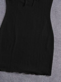 SHEIN Qutie Tie Front Ruched Bust Lettuce Trim Cami Dress -Curated Swimwear 1676464869a53d34408cfec06cb7bfe05b9cfed518 thumbnail 405x552