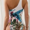 Tropical Print Ring Linked One Piece Swimsuit -Curated Swimwear 1676872360a046744795d724e427d38deb8f63a18e thumbnail 405x552