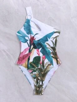 Tropical Print Ring Linked One Piece Swimsuit -Curated Swimwear 1676872365c8674836681c7c9f1be25e71ff09632c thumbnail 405x552