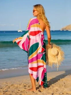 Allover Print One Shoulder Cover Up Dress -Curated Swimwear 16772381746777182e67d32f2d74ced7e644b90ac1 thumbnail 405x552