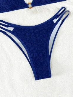 Ring Linked Halter Triangle Bikini Swimsuit -Curated Swimwear 1677381058c3bdfaa1f977f1ffed86a93a181d3e4c thumbnail 405x552