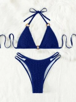 Ring Linked Halter Triangle Bikini Swimsuit -Curated Swimwear 1677381060839f74cc313e9964d7284ebac74dfe51 thumbnail 405x552