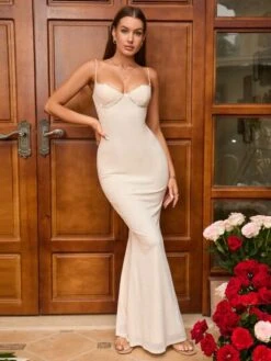 PARTHEA Solid Mermaid Hem Cami Dress -Curated Swimwear 1677554292c7a78374c89866af0a2e3f7be67bd974 thumbnail 405x552