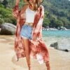 EMERY ROSE Tie Dye Open Front Kimono -Curated Swimwear 16775840074e2156d12d888d5338340e25ac14b59a thumbnail 405x552
