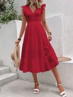 SHEIN VCAY Ruffle Trim Flounce Hem Schiffy Dress -Curated Swimwear 16778362040fa644daf9cf3d580564cc9ff0c547b0 thumbnail 405x552