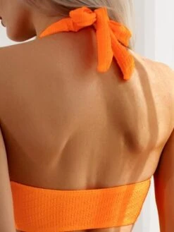 Textured Bikini Set Halter Top & High Waisted Bottom 2 Piece Bathing Suit -Curated Swimwear 167806577686680e53027eec32f006233f5f4144c6 thumbnail 405x552