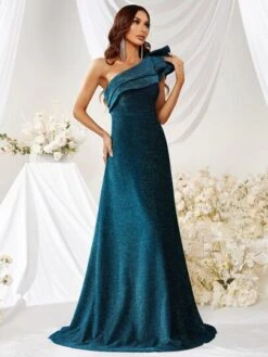 Giffniseti One Shoulder Ruffle Trim Glitter Formal Dress -Curated Swimwear 16780717494fd3583ceb449d7f4769a2b8763791ff thumbnail 405x552