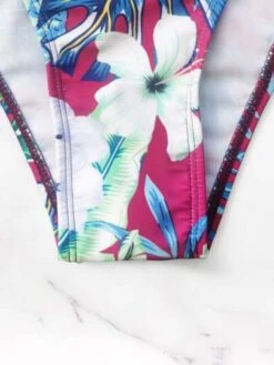 Tropical Print Knot Side One Piece Swimsuit -Curated Swimwear 167816911250d9f506ef44be22ff0f83d87c410613 thumbnail 405x552