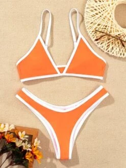 Contrast Binding High Cut Bikini Swimsuit -Curated Swimwear 1678175865db7fd3790ee35753acde1e8aa1b08643 thumbnail 405x552