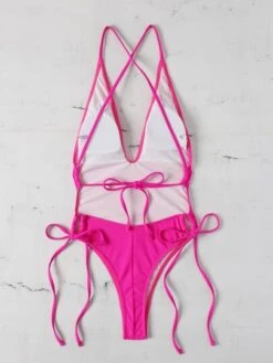 BOUDOIRCORE Plain Drawstring One Piece Swimsuit -Curated Swimwear 16782048407fa48118209896406ad7b42b6ee870e5 thumbnail 405x552