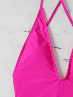 BOUDOIRCORE Plain Drawstring One Piece Swimsuit -Curated Swimwear 16782048428d6d41b26666a361535f01cf96037616 thumbnail 405x552