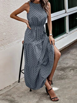 SHEIN LUNE Polka Dot Print Ruffle Hem Dress Without Belt -Curated Swimwear 1678353283d0ff3fc44f65e636ef8841a199a97b29 thumbnail 405x552