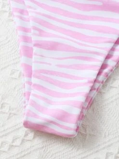 Zebra Stripe Bikini Set Wireless Bra Top & High Cut Bikini Bottom 2 Piece Swimsuit -Curated Swimwear 167927630084d9132d322e9d94df5f554c7c6de3eb thumbnail 405x552