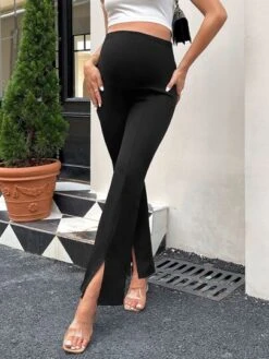 SHEIN Maternity Adjustable Waist Split Hem Flare Leg Pants -Curated Swimwear 16793767949eb460f361e9cc3cdc16ef8bfa59925c thumbnail 405x552