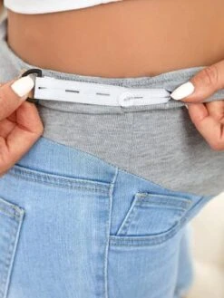 SHEIN Maternity Ripped Roll Up Hem Denim Shorts -Curated Swimwear 1679377038eda150fe6f8dbb76a54423d8e59a36f8 thumbnail 405x552