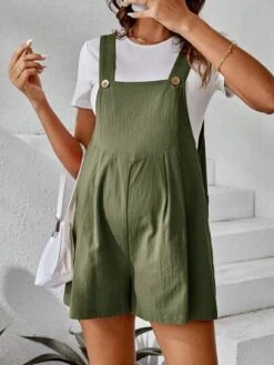 SHEIN Maternity Solid Tee & Overall Romper -Curated Swimwear 1679385485c4fa11e9ba162e4c57198ef06d55477d thumbnail 405x552