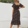 Maternity Ditsy Floral Print Square Neck Ruffle Hem Dress -Curated Swimwear 16795586748eb8077c445c42e75e6adf8e4fbf60e8 thumbnail 405x552