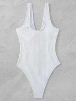 Ring Linked Cut Out Front One Piece Swimsuit