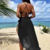 Cut-out Chain Detail One Piece Swimsuit With Beach Skirt -Curated Swimwear 1679623011b2280f63a42880656d98ec0e21b6d3ce thumbnail 405x552