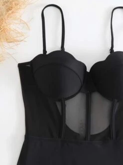 Contrast Mesh Underwire One Piece Swimsuit -Curated Swimwear 1679628515d28dc9226fc7dd0106c364e497ca2bac thumbnail 405x552