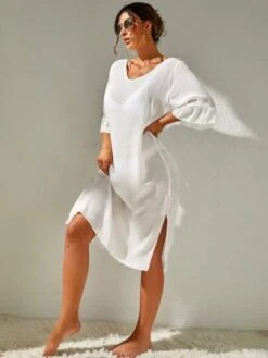 Split Thigh Backless Cover Up Dress Without Bikini Set -Curated Swimwear 1679639154d5ae49cca397f3f4db4818b646578379 thumbnail 405x552