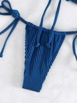 Solid Bandeau Tie Side Bikini Swimsuit -Curated Swimwear 1679882747aae90a67e4ebfcd635144fa6274300f9 thumbnail 405x552