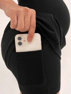 SHEIN Maternity Phone Pocket Adjustable Waist Shorts -Curated Swimwear 167988461708e6519ddac0c6486122d9507f1541ab thumbnail 405x552
