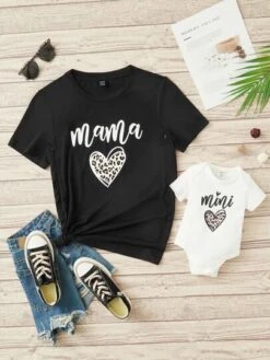 SHEIN Maternity 1pc Heart & Letter Graphic Nursing Tee -Curated Swimwear 1679919501c0d1d1428a5bd4188abb701a0623ca60 thumbnail 405x552