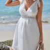 SHEIN Maternity Tie Shoulder V Neck Dress -Curated Swimwear 16799723735d503a9352d89e53ee425427da4e2c37 thumbnail 405x552